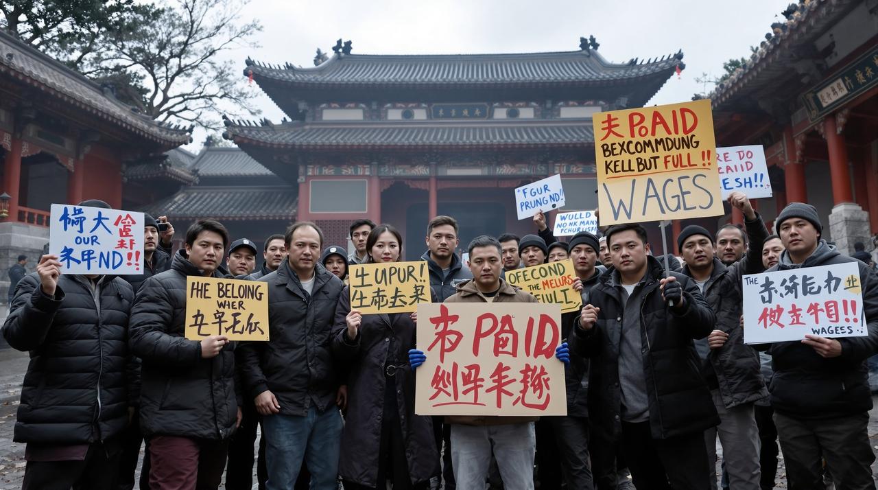 某热播剧制片人拖欠剧组人员工资长达半年，员工集体维权